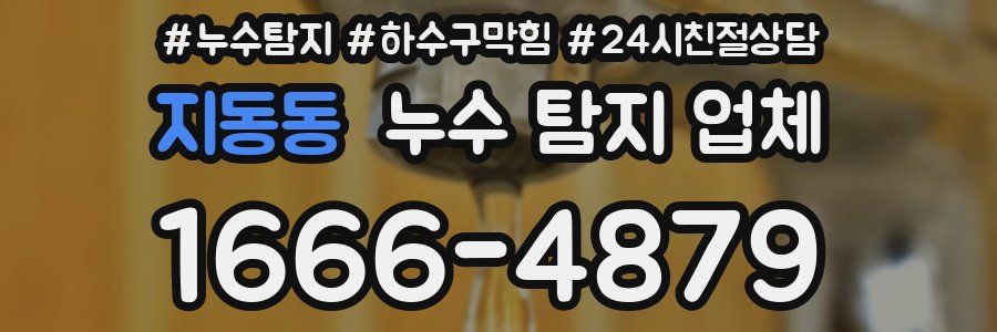 지동동 누수 탐지 업체