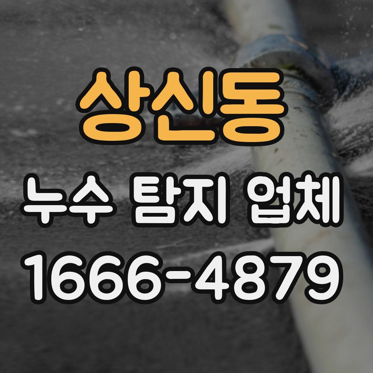 상신동 누수 탐지 업체