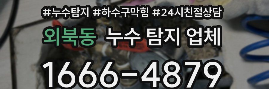 외북동 누수 탐지 업체