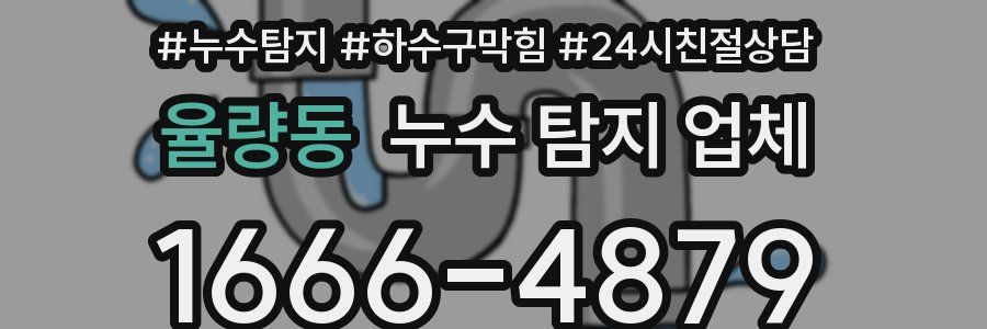율량동 누수 탐지 업체