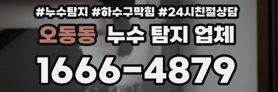 오동동 누수 탐지 업체