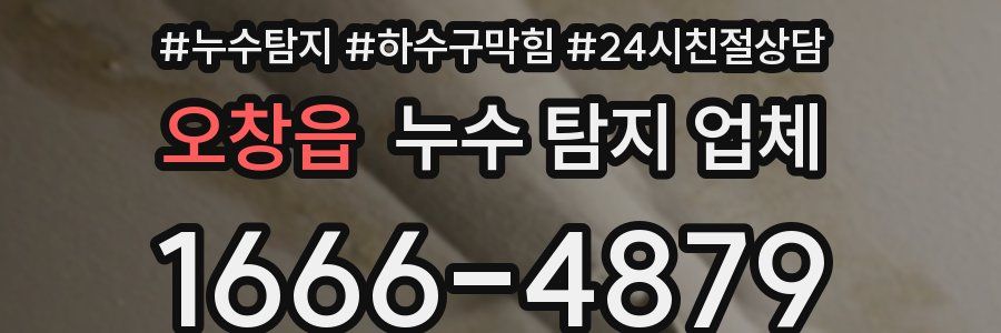 오창읍 누수 탐지 업체