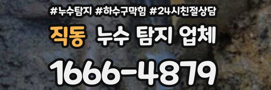 직동 누수 탐지 업체