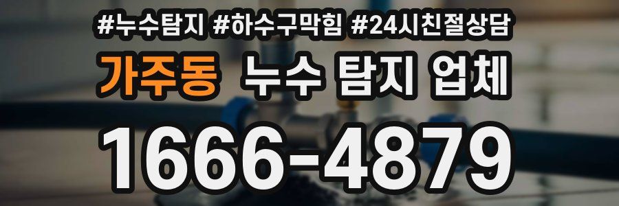 가주동 누수 탐지 업체