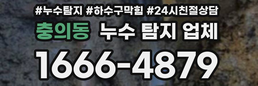 충의동 누수 탐지 업체
