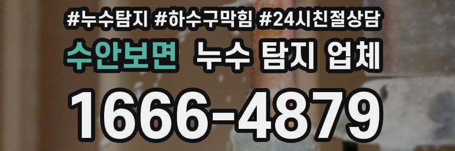수안보면 누수 탐지 업체