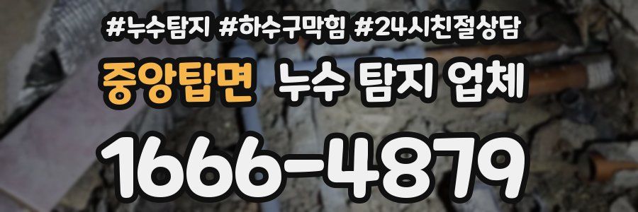 중앙탑면 누수 탐지 업체