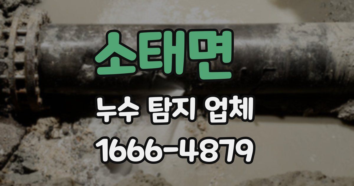 소태면 누수 탐지 업체