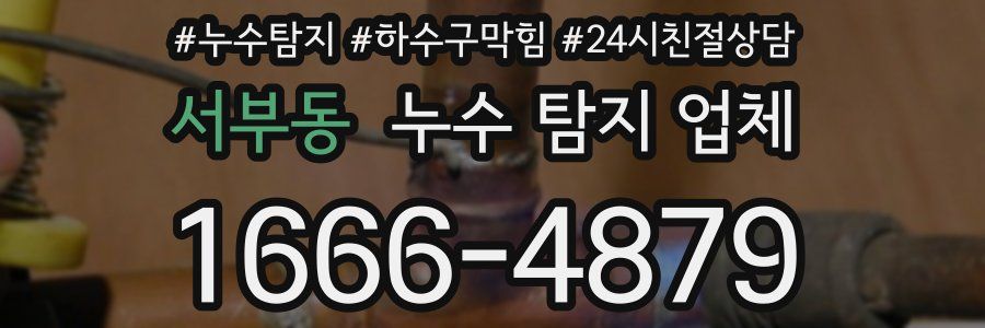 서부동 누수 탐지 업체