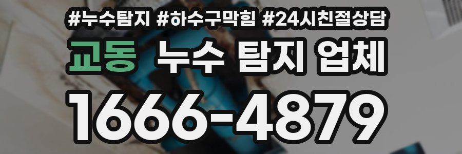 교동 누수 탐지 업체