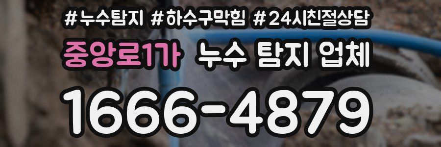 중앙로1가 누수 탐지 업체