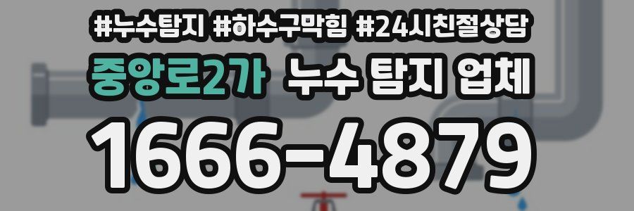 중앙로2가 누수 탐지 업체