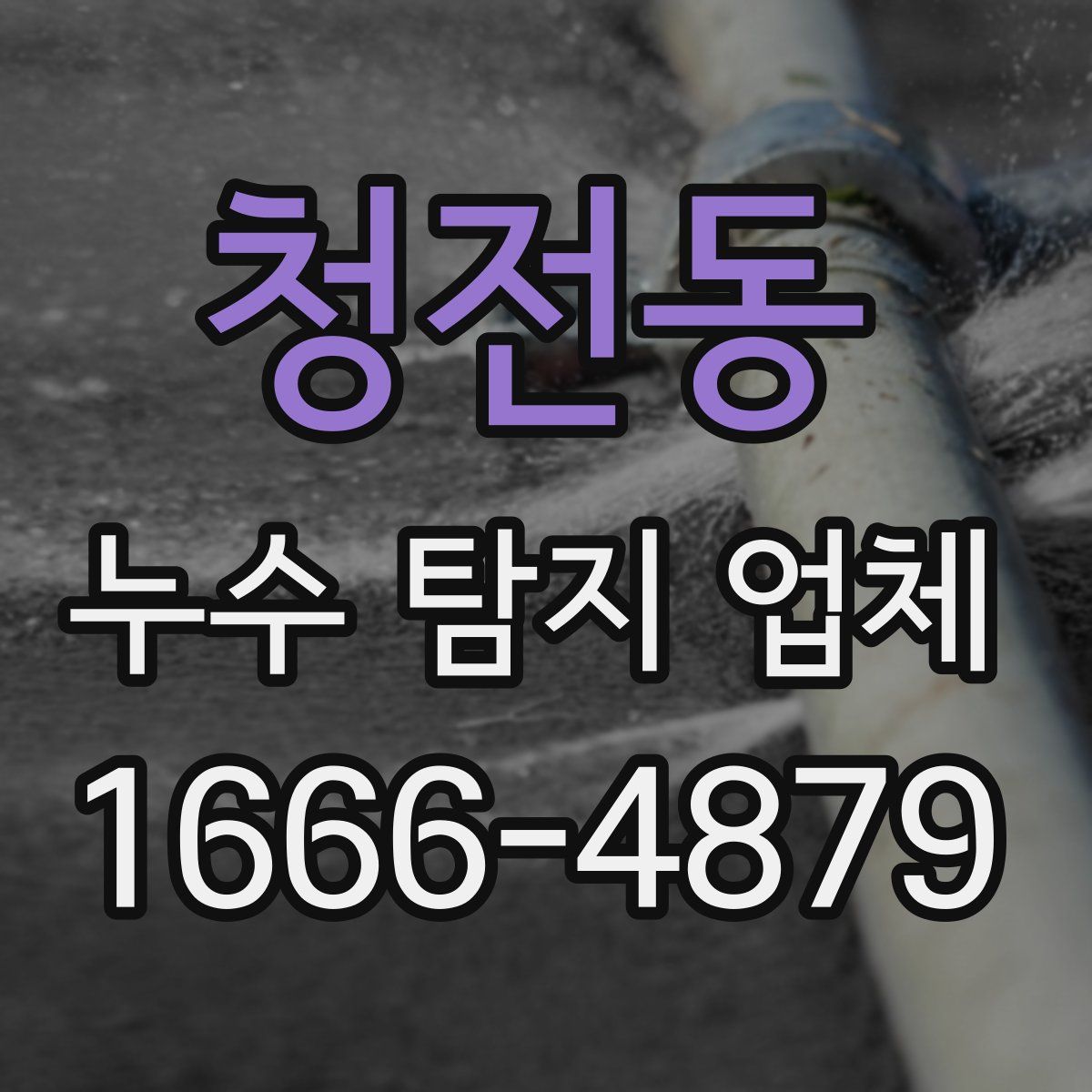 청전동 누수 탐지 업체