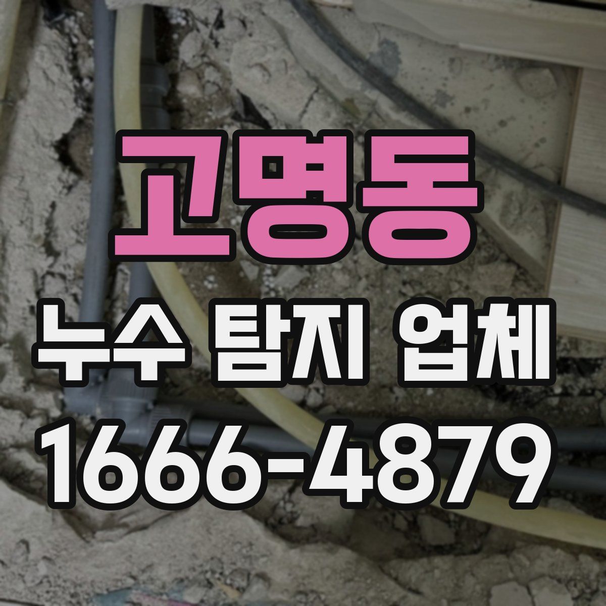고명동 누수 탐지 업체
