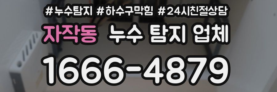 자작동 누수 탐지 업체