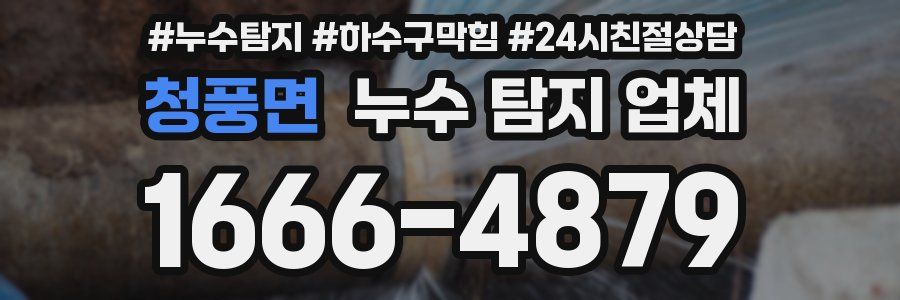 청풍면 누수 탐지 업체
