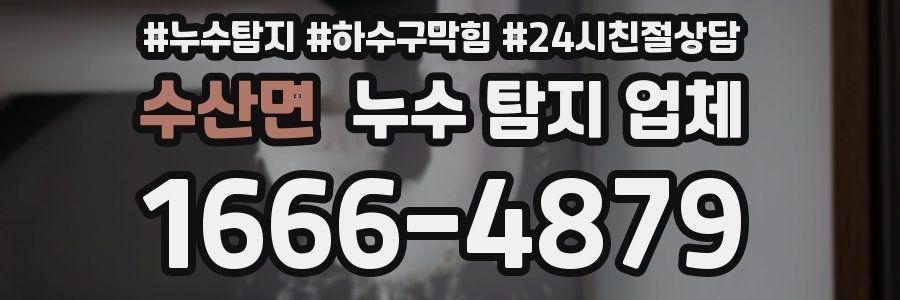 수산면 누수 탐지 업체