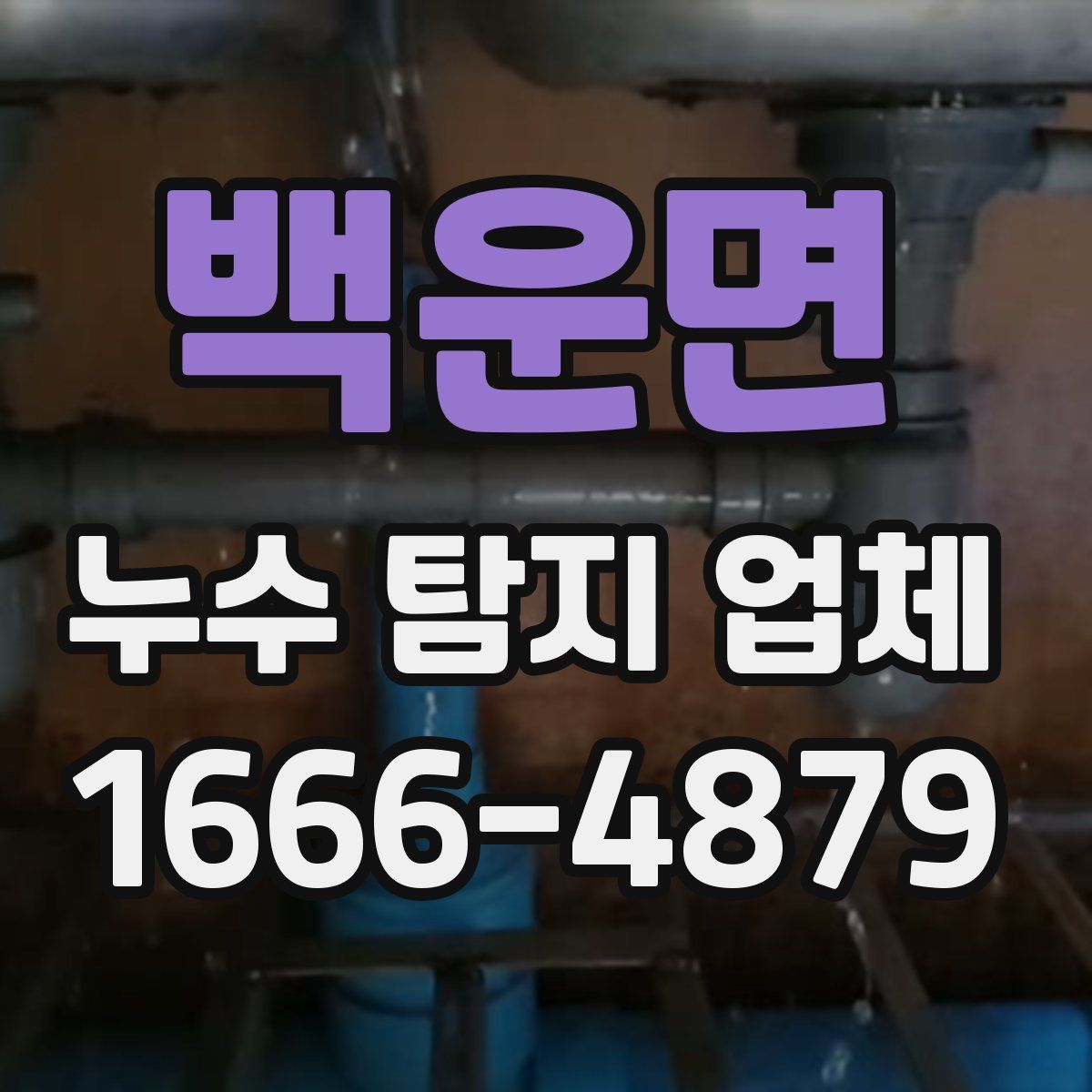 백운면 누수 탐지 업체