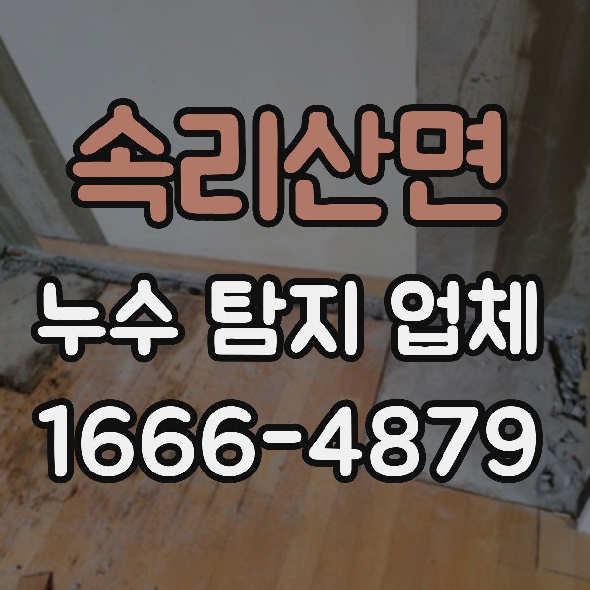속리산면 누수 탐지 업체