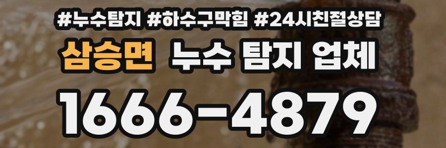삼승면 누수 탐지 업체