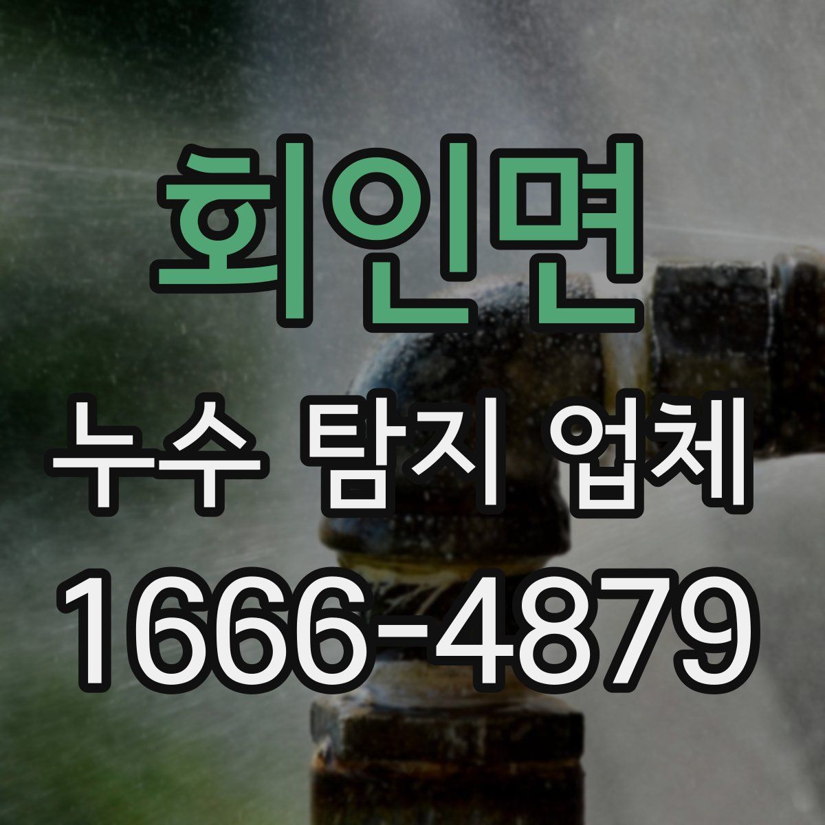 회인면 누수 탐지 업체