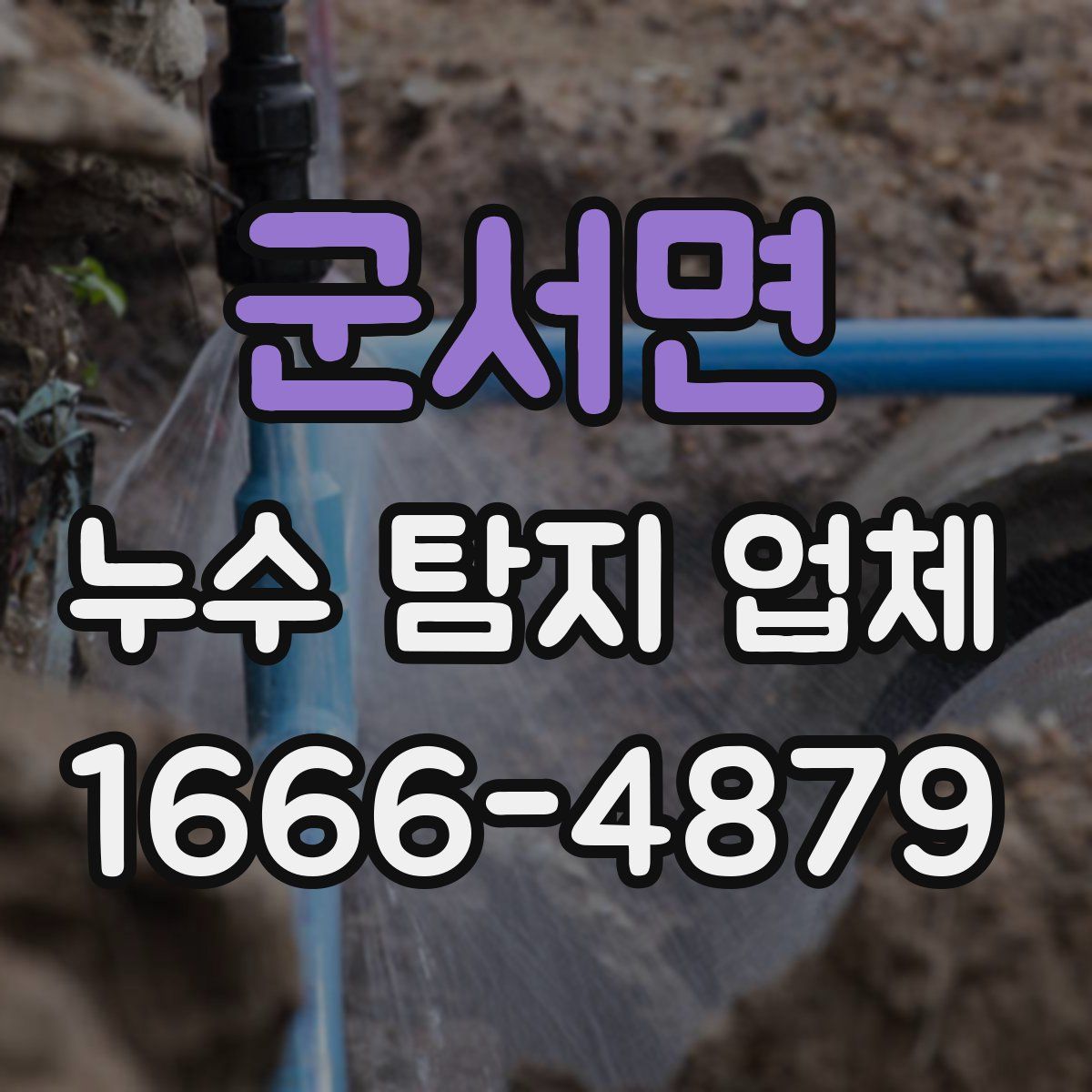 군서면 누수 탐지 업체