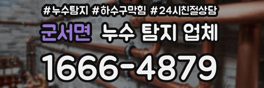 군서면 누수 탐지 업체