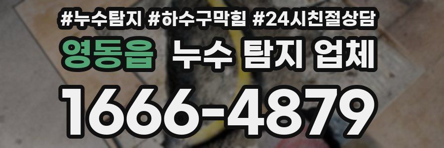 영동읍 누수 탐지 업체