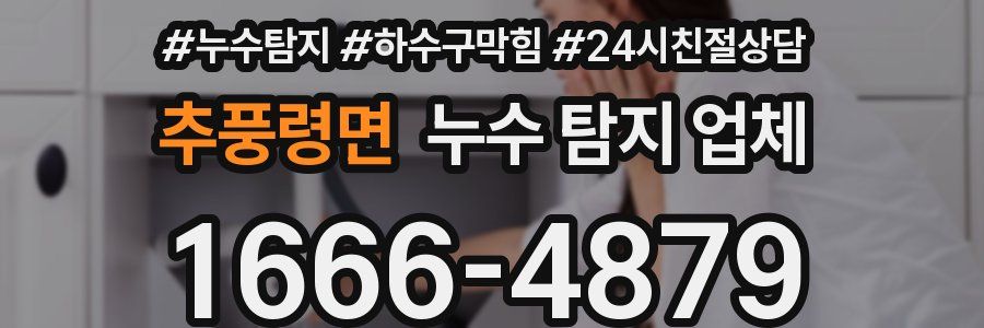 추풍령면 누수 탐지 업체