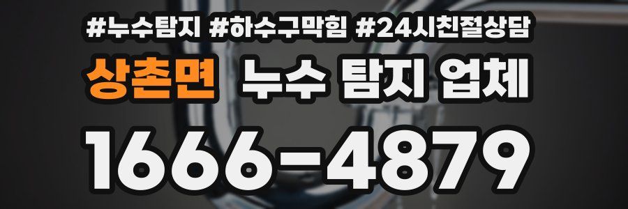 상촌면 누수 탐지 업체