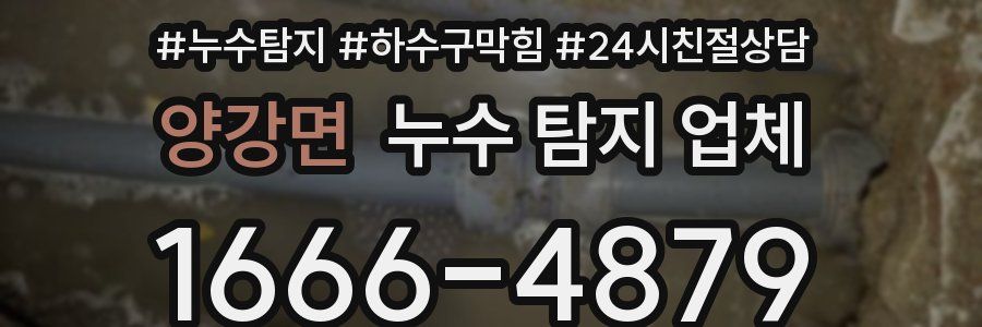 양강면 누수 탐지 업체