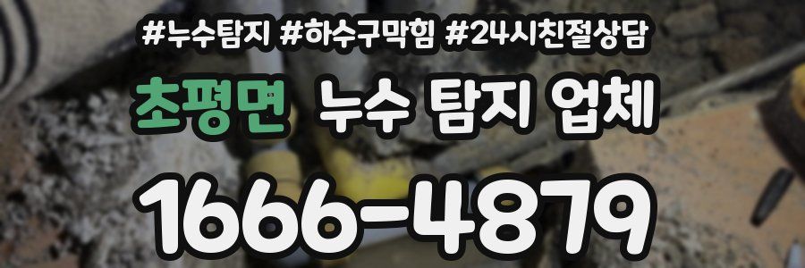 초평면 누수 탐지 업체