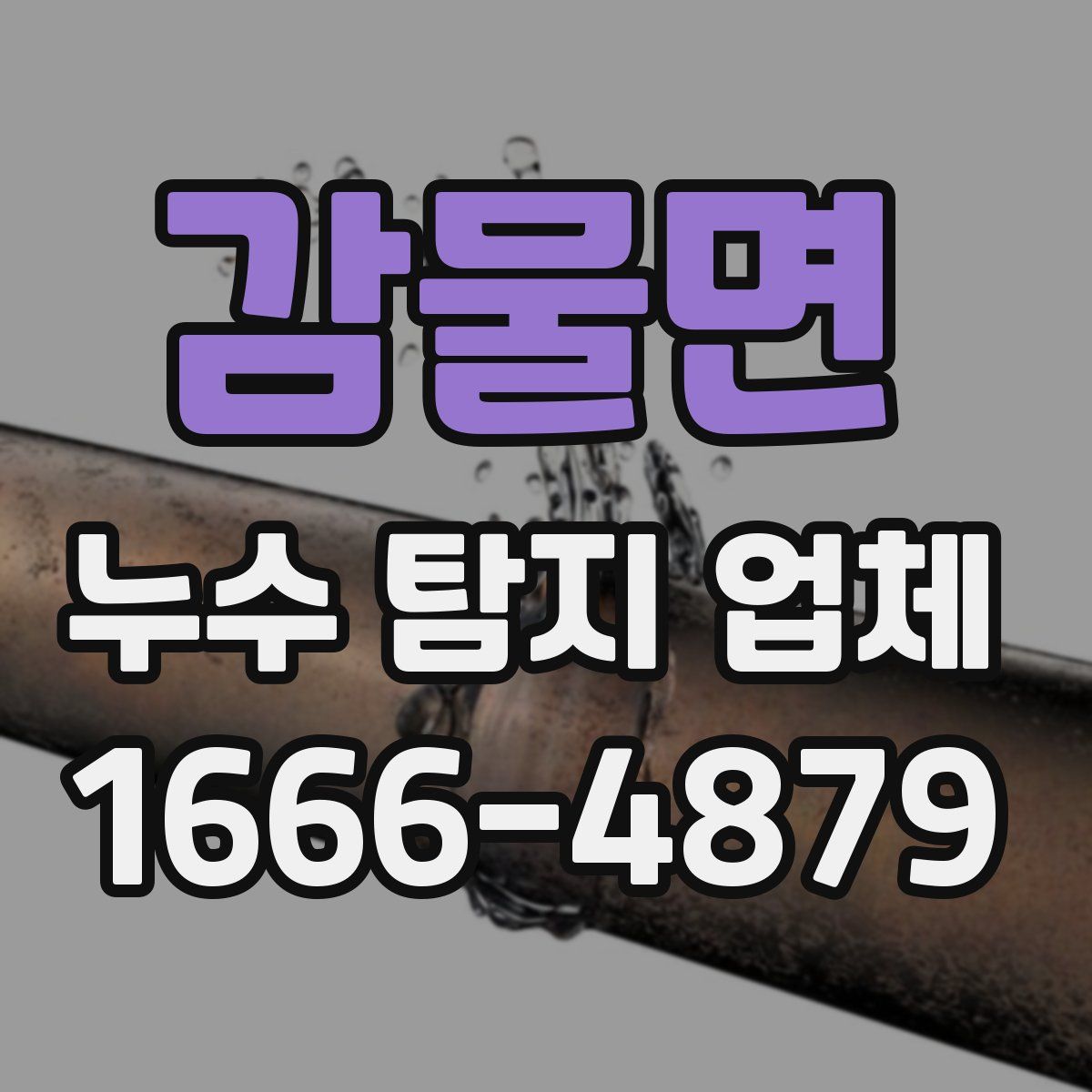 감물면 누수 탐지 업체