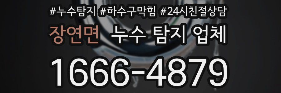 장연면 누수 탐지 업체