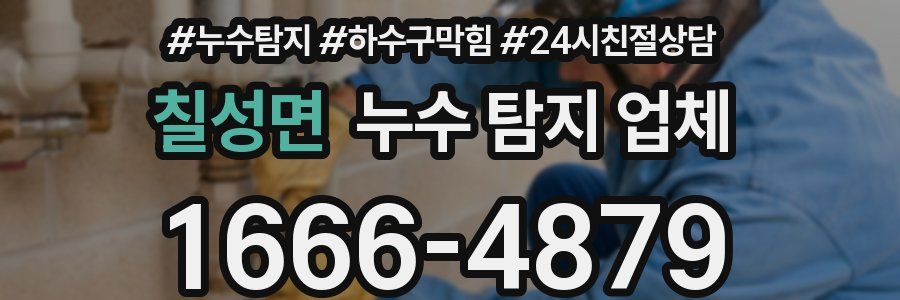칠성면 누수 탐지 업체