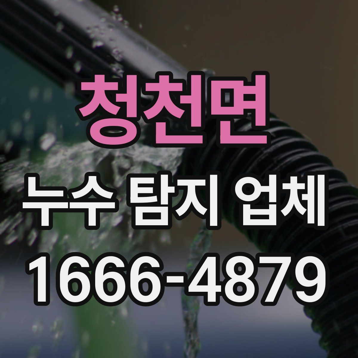 청천면 누수 탐지 업체