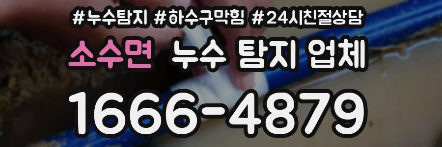 소수면 누수 탐지 업체
