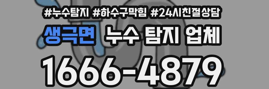 생극면 누수 탐지 업체