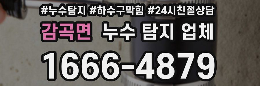 감곡면 누수 탐지 업체
