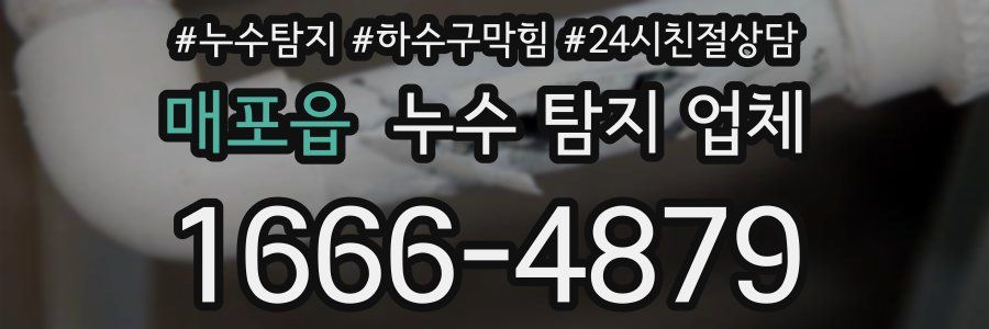 매포읍 누수 탐지 업체