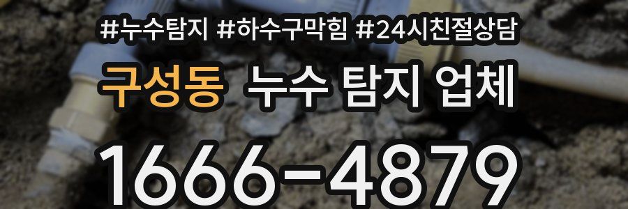 구성동 누수 탐지 업체