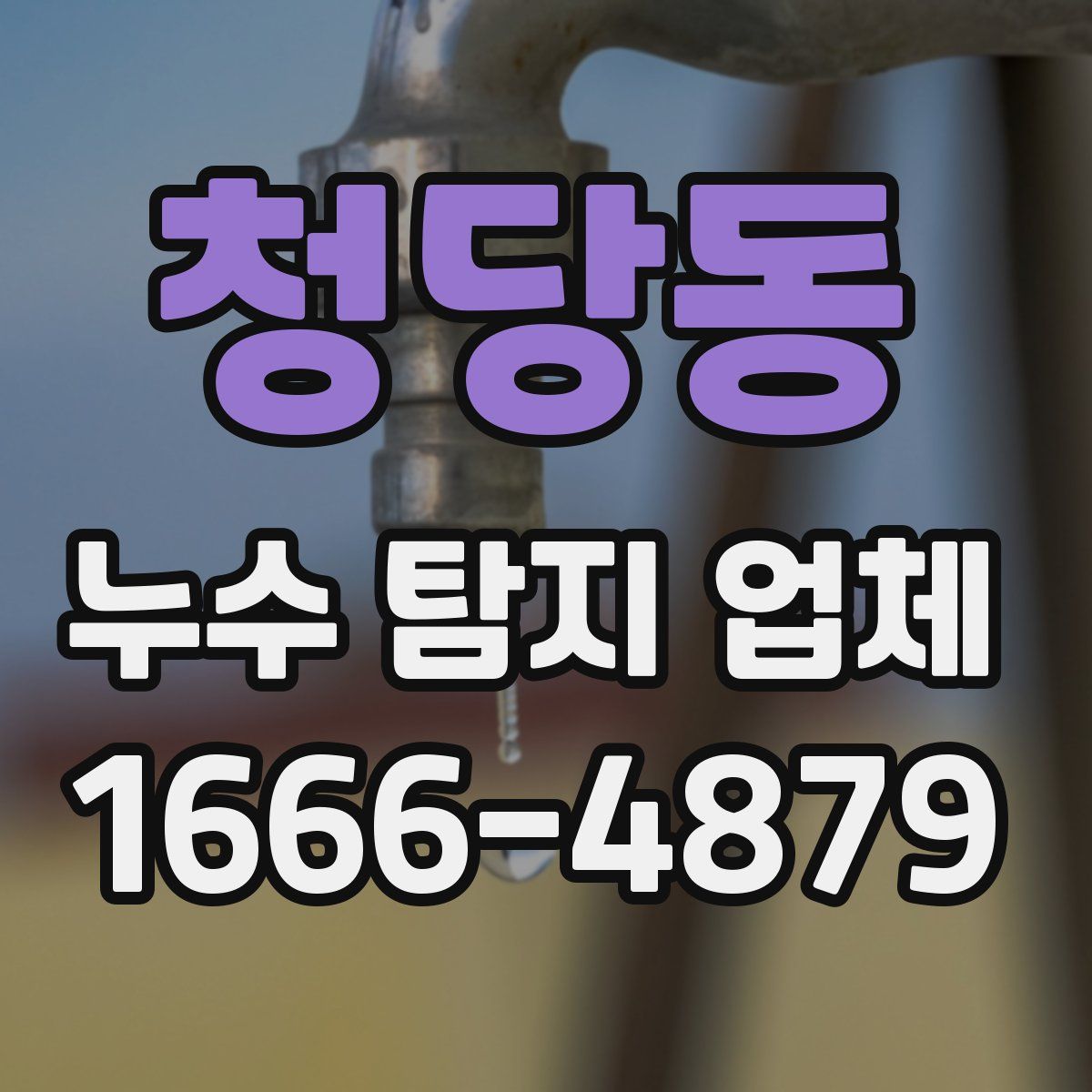 청당동 누수 탐지 업체