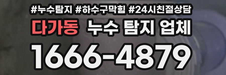 다가동 누수 탐지 업체