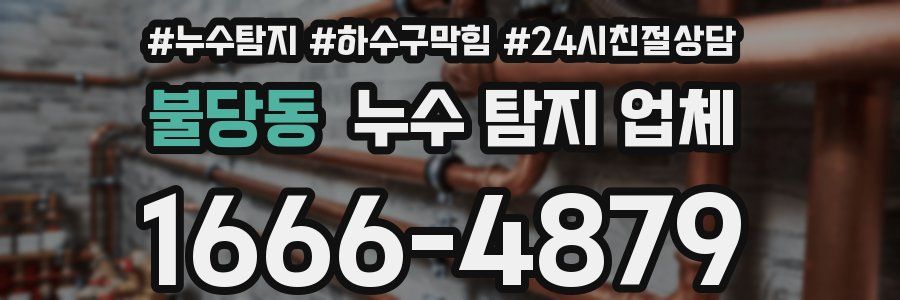 불당동 누수 탐지 업체