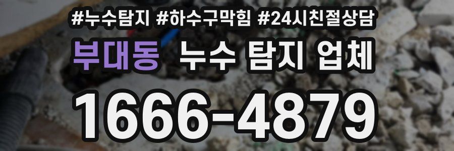 부대동 누수 탐지 업체