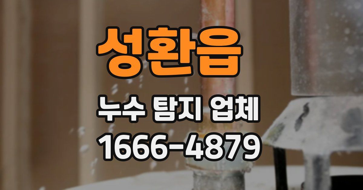 성환읍 누수 탐지 업체