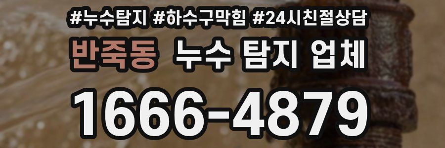 반죽동 누수 탐지 업체