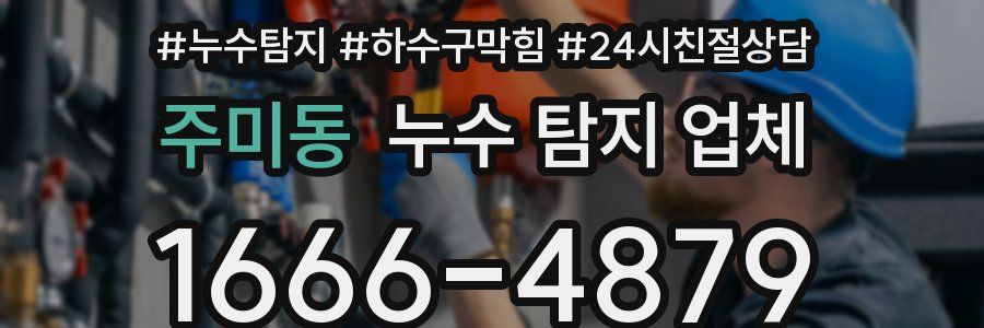 주미동 누수 탐지 업체