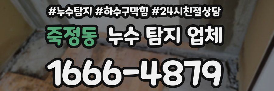 죽정동 누수 탐지 업체