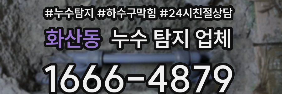 화산동 누수 탐지 업체